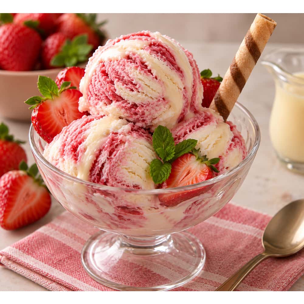 Helado doble crema sabor fresa y leche condensada Alask (4 L) - Miniatura 3