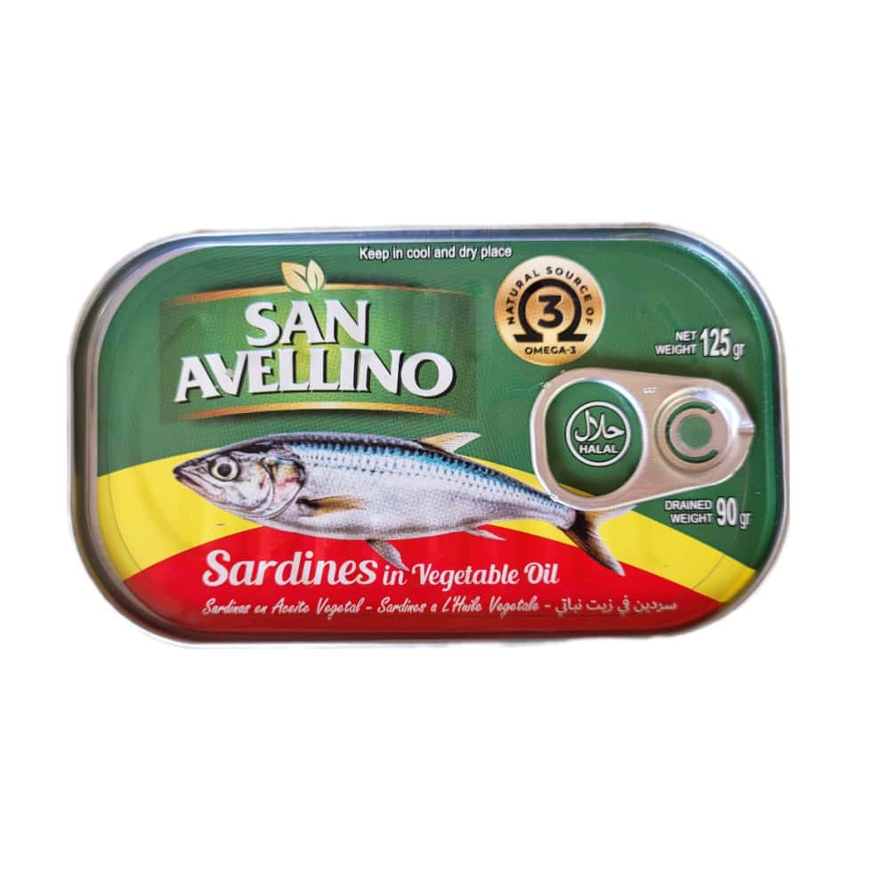 Sardinas en aceite vegetal San Avellino (125 g / 4.40 oz) - Miniatura 5