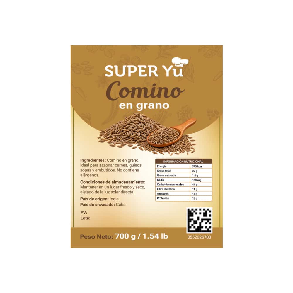 Comino en grano Super Yu (700 g / 1.54 lb) - Miniatura 2