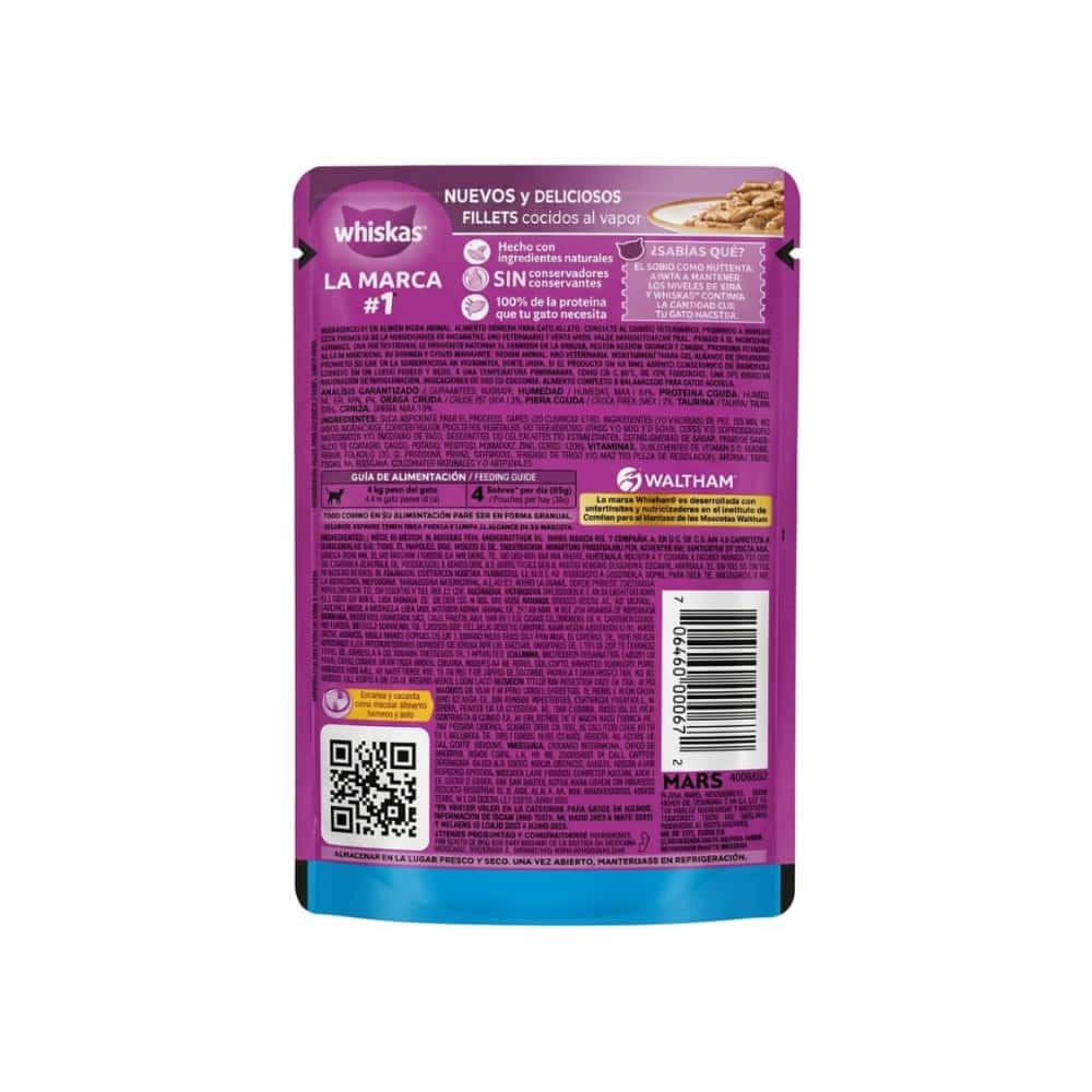 Alimento para gatos sabor a pavo Whiskas (85 g / 2.99 oz) - Miniatura 2