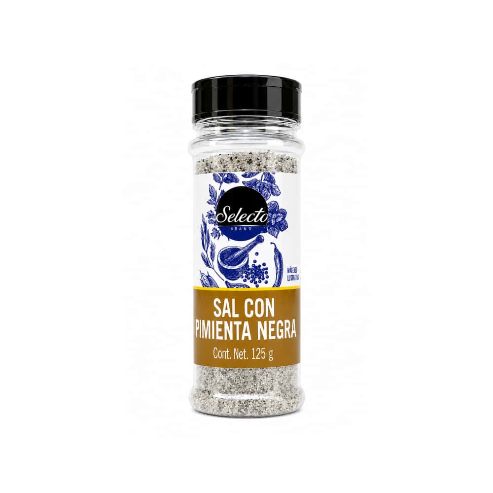 Sal con pimienta negra Selecto Brand (125 g / 4.41 oz) - Miniatura 1