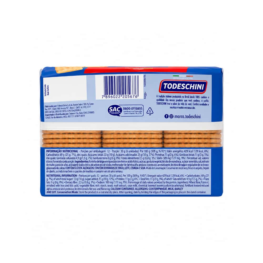 Galletas agua y sal Todeschini (360 g / 12 oz) - Miniatura 5