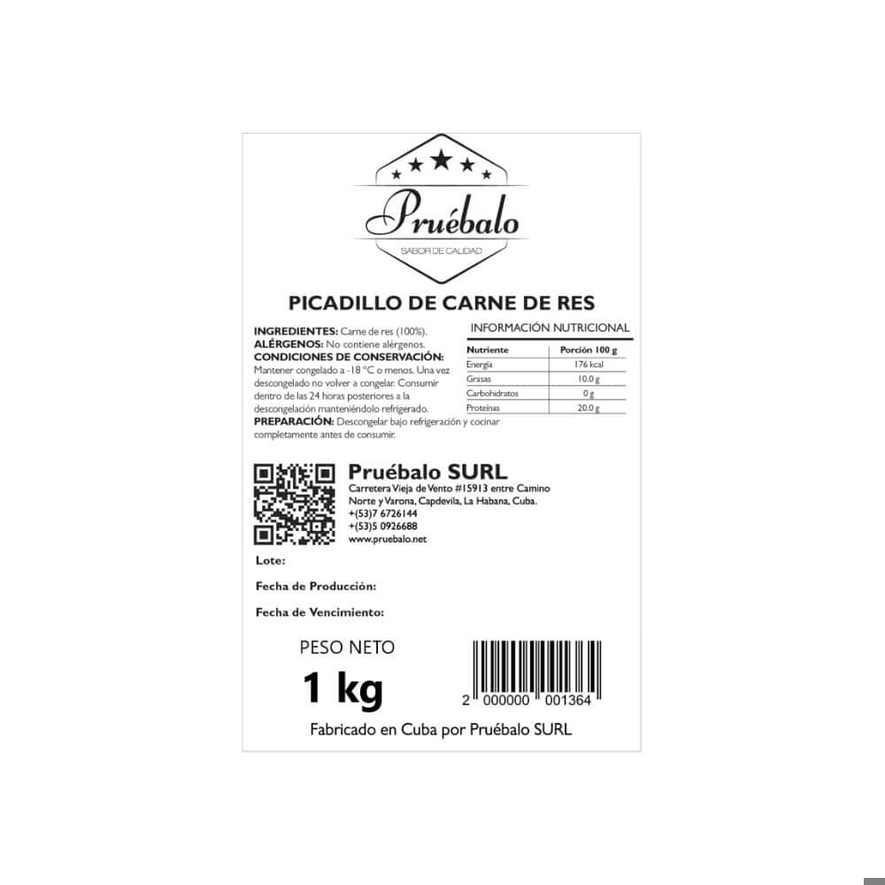 Picadillo de res Pruébalo (1kg / 2.2 lb) - Miniatura 3