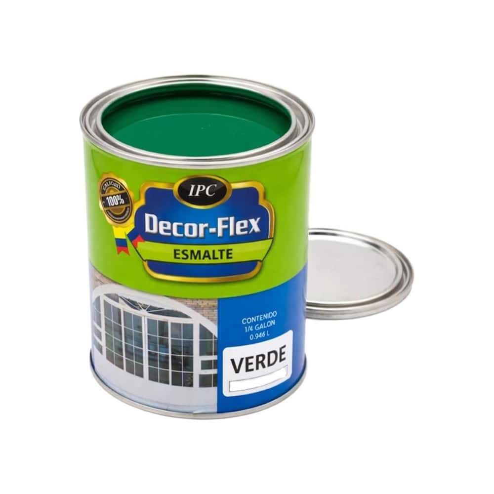 Pintura esmalte verde oscuro Decor-flex (0.946 L) - Miniatura 1