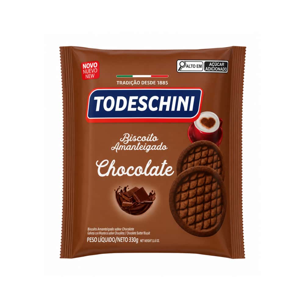 Galletas de mantequilla con sabor a chocolate Todeschini (12 x 330 g / 11.64 oz) - Miniatura 2