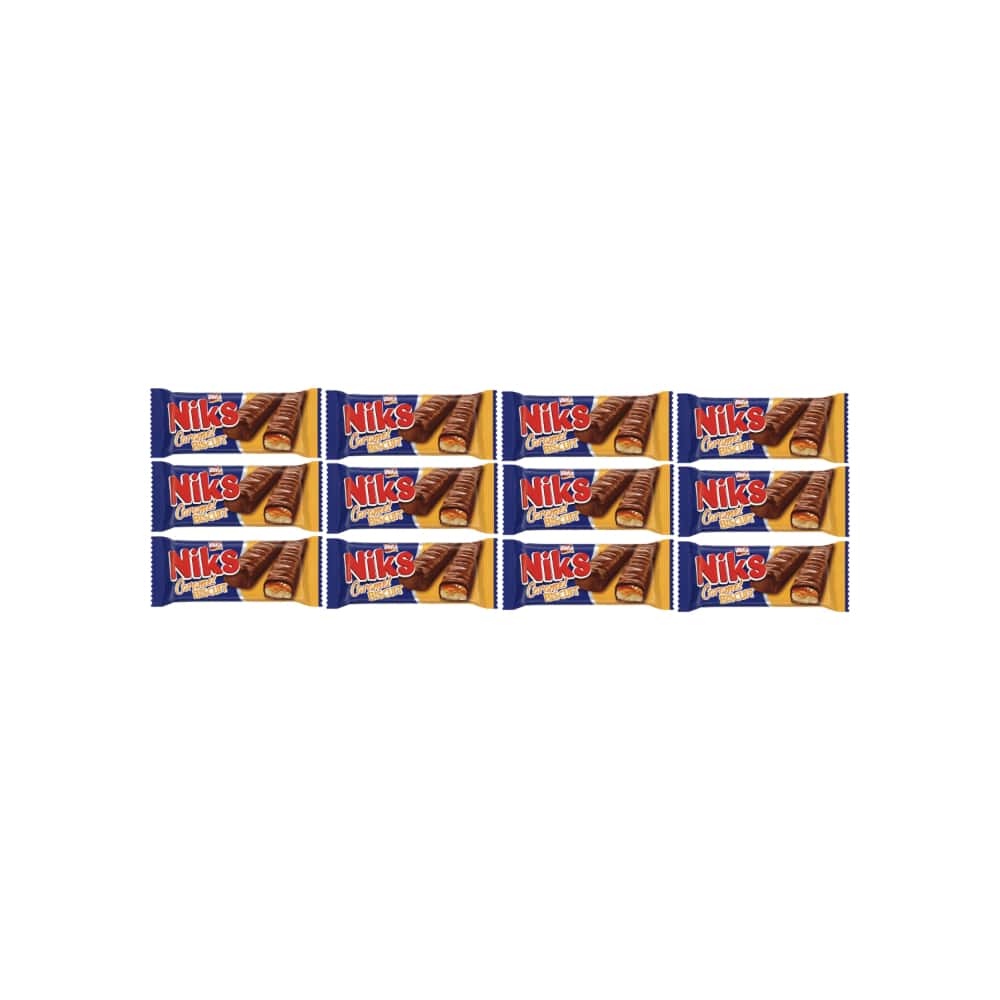 Galletas rellenas de caramelo y cubiertas de chocolate Niks Bifa (12 x 50 g / 1.76 oz) - Miniatura 1