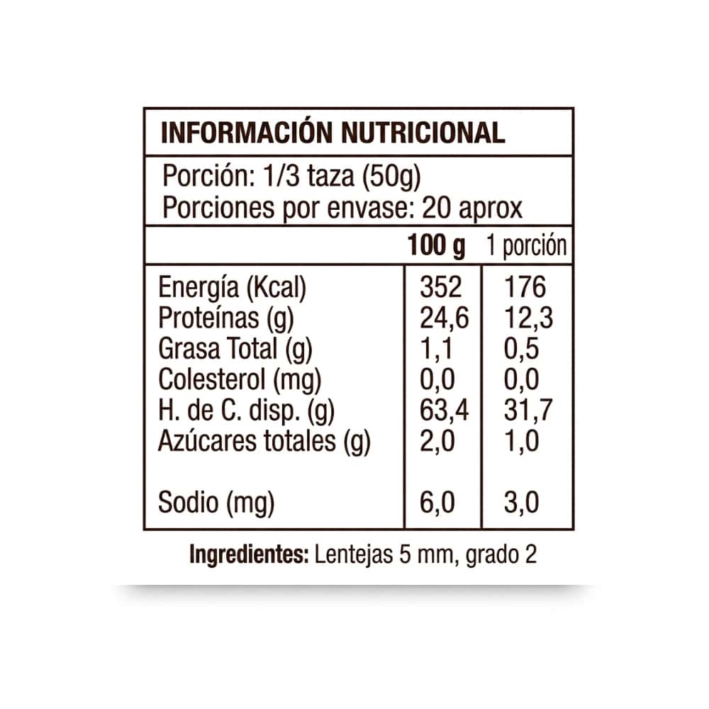 Lentejas Los granos (1 kg / 2.2 lb) - Miniatura 3