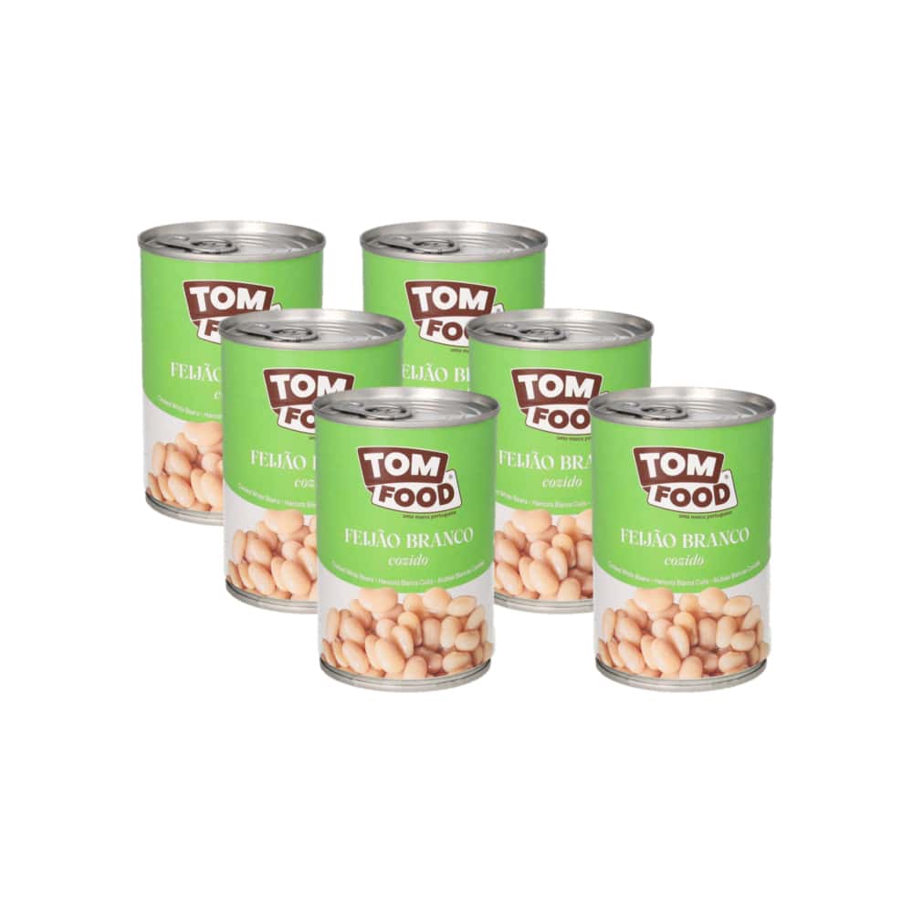 Frijoles blancos cocidos Tom Food (6 x 425 g / 15 oz) - Miniatura 1