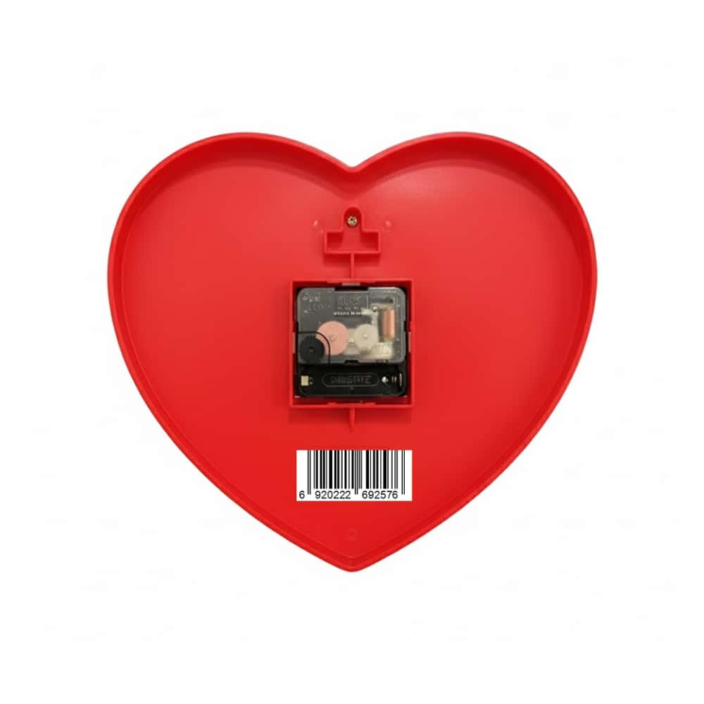 Reloj decorativo de pared en forma de corazón 21 cm Yanda - Miniatura 5