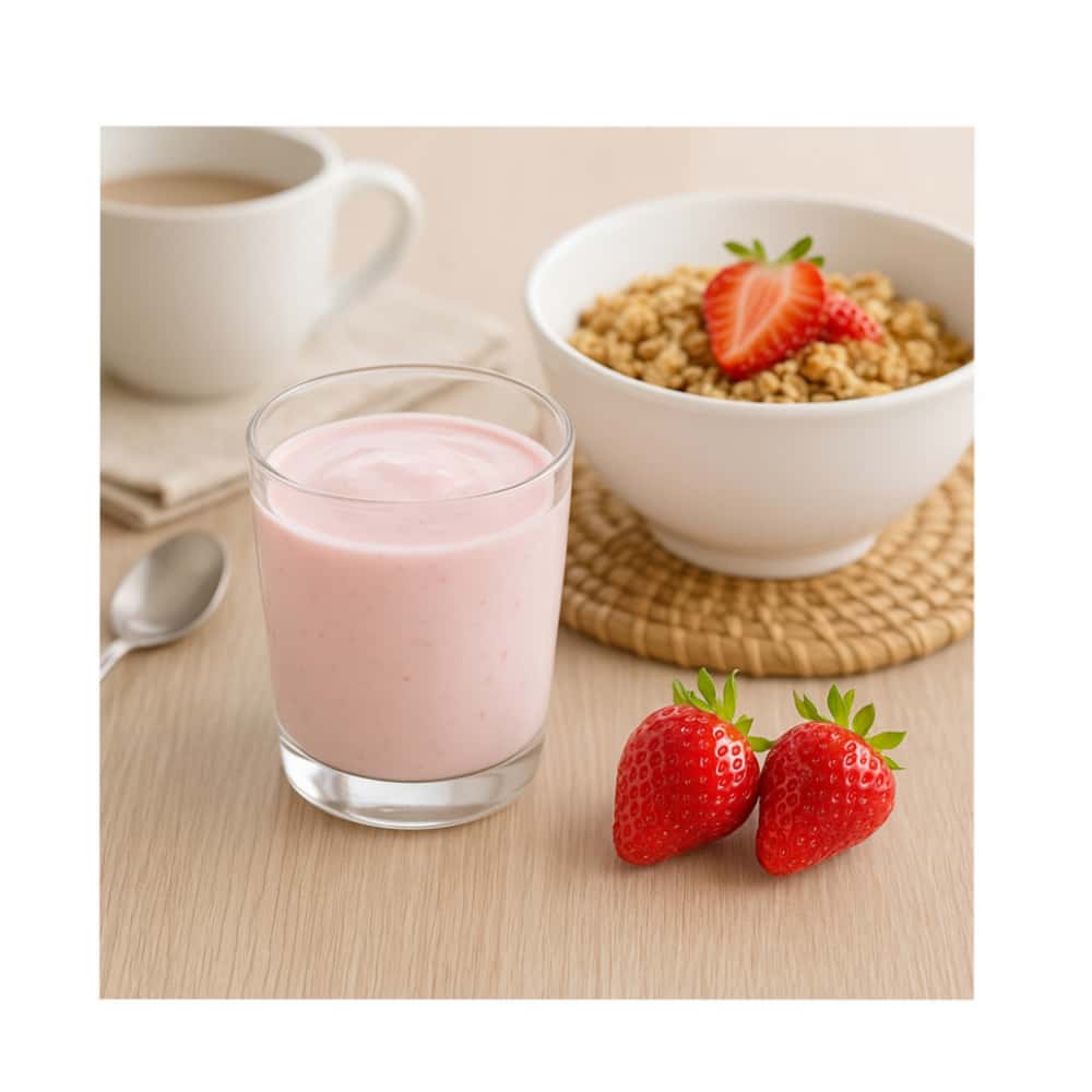 Yogurt probiótico de coágulo sabor fresa Alask (1 L) - Miniatura 4