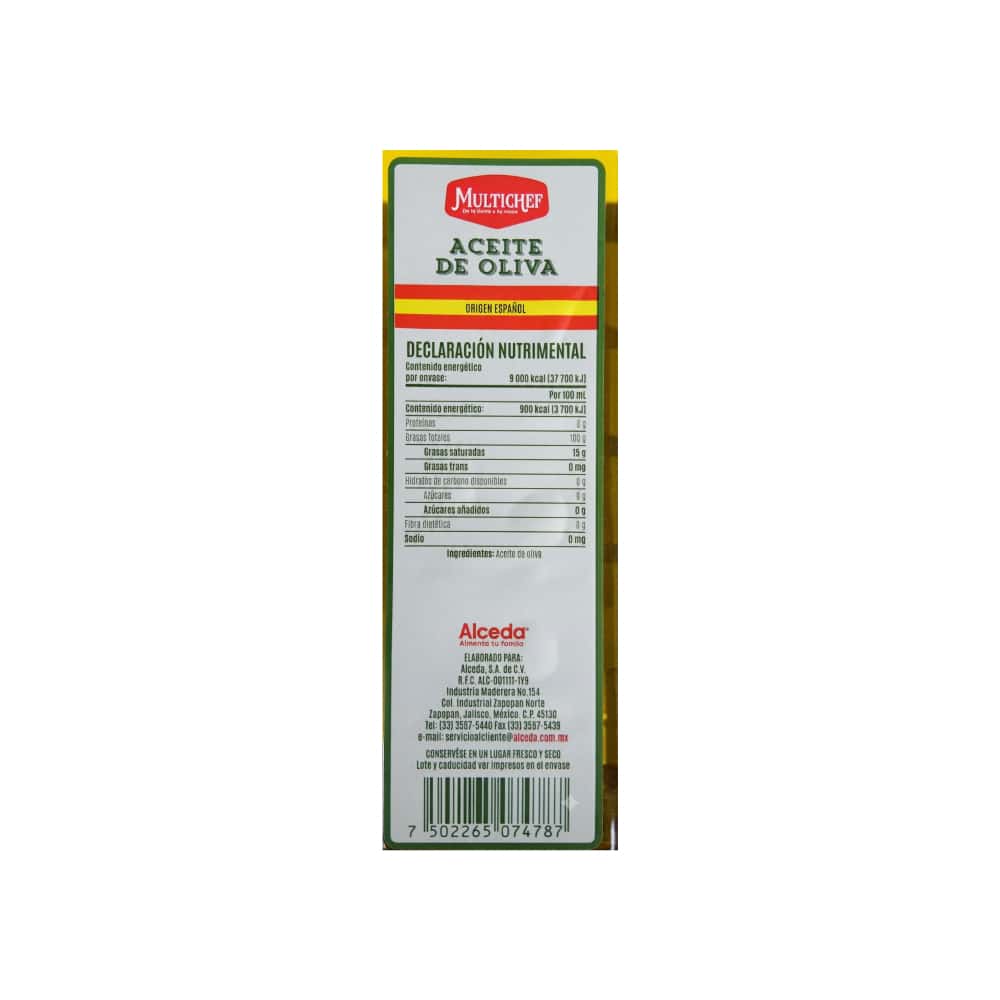 Aceite de oliva Multichef (1 L) - Miniatura 3