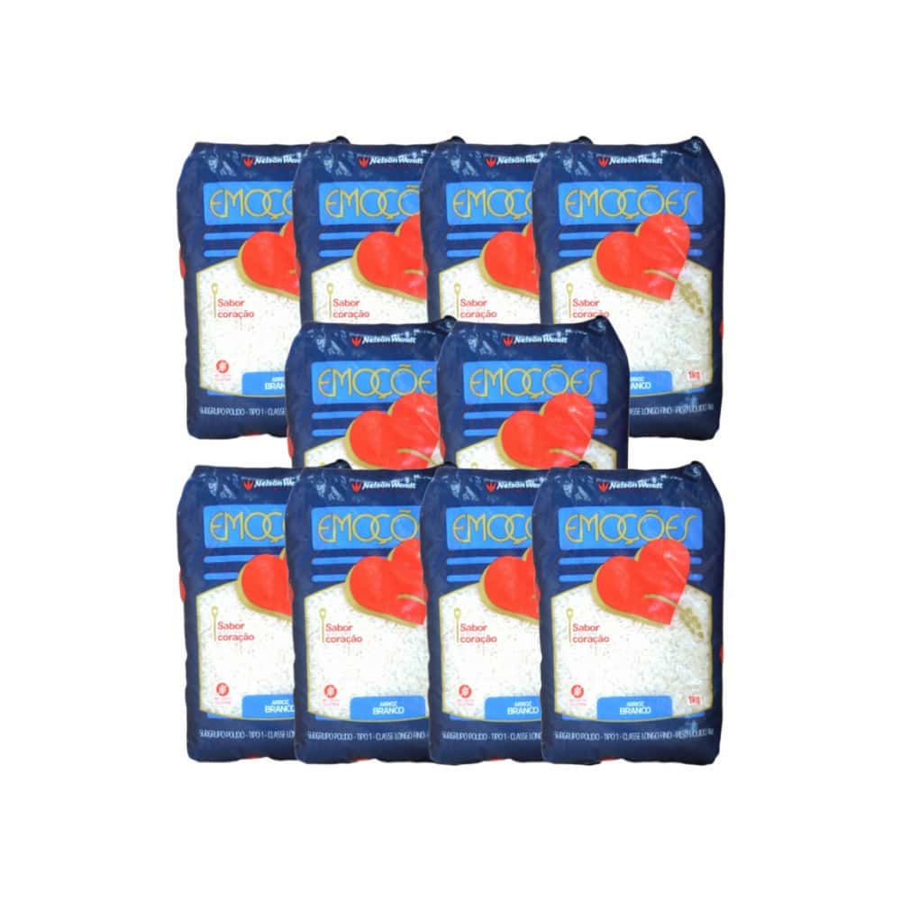 Arroz blanco brasileño Nelson Wendt (10 x 1 kg / 2.2 lb) - Miniatura 1