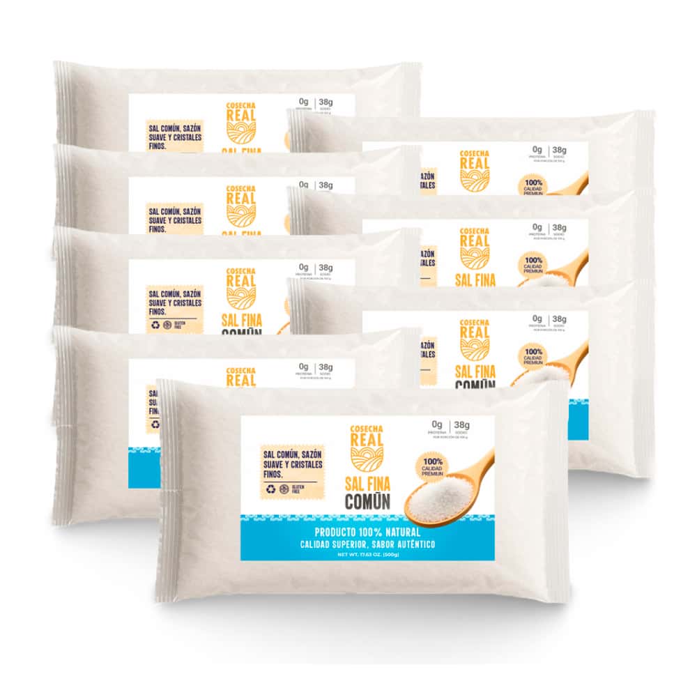 Sal fina común Cosecha Real (8 x 500 g / 1.1 lb) - Miniatura 1