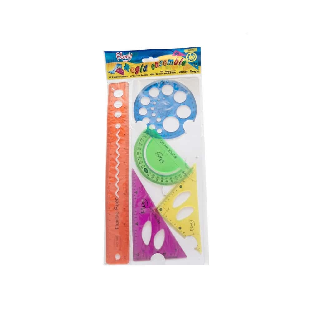Set de Reglas Flexibles Flexy (5 Piezas) - Miniatura 1