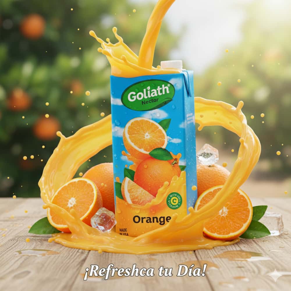 Néctar sabor naranja Goliath (4 x 946 ml / 32 fl oz) - Miniatura 4