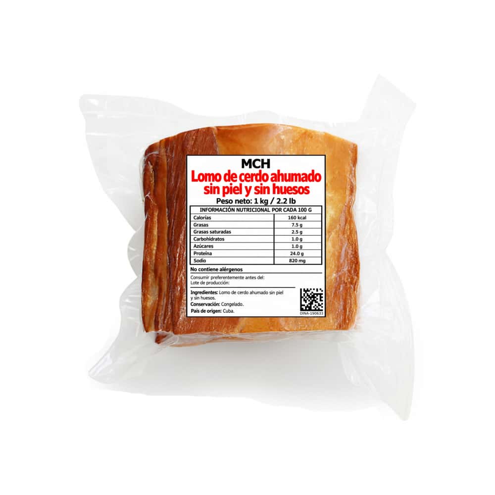 Lomo de cerdo ahumado sin piel y sin huesos MCH (1 kg / 2.2 lb) - Miniatura 1