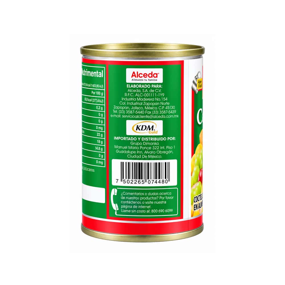 Cóctel de frutas en almíbar La Prateria (425 g / 15 oz) - Miniatura 3