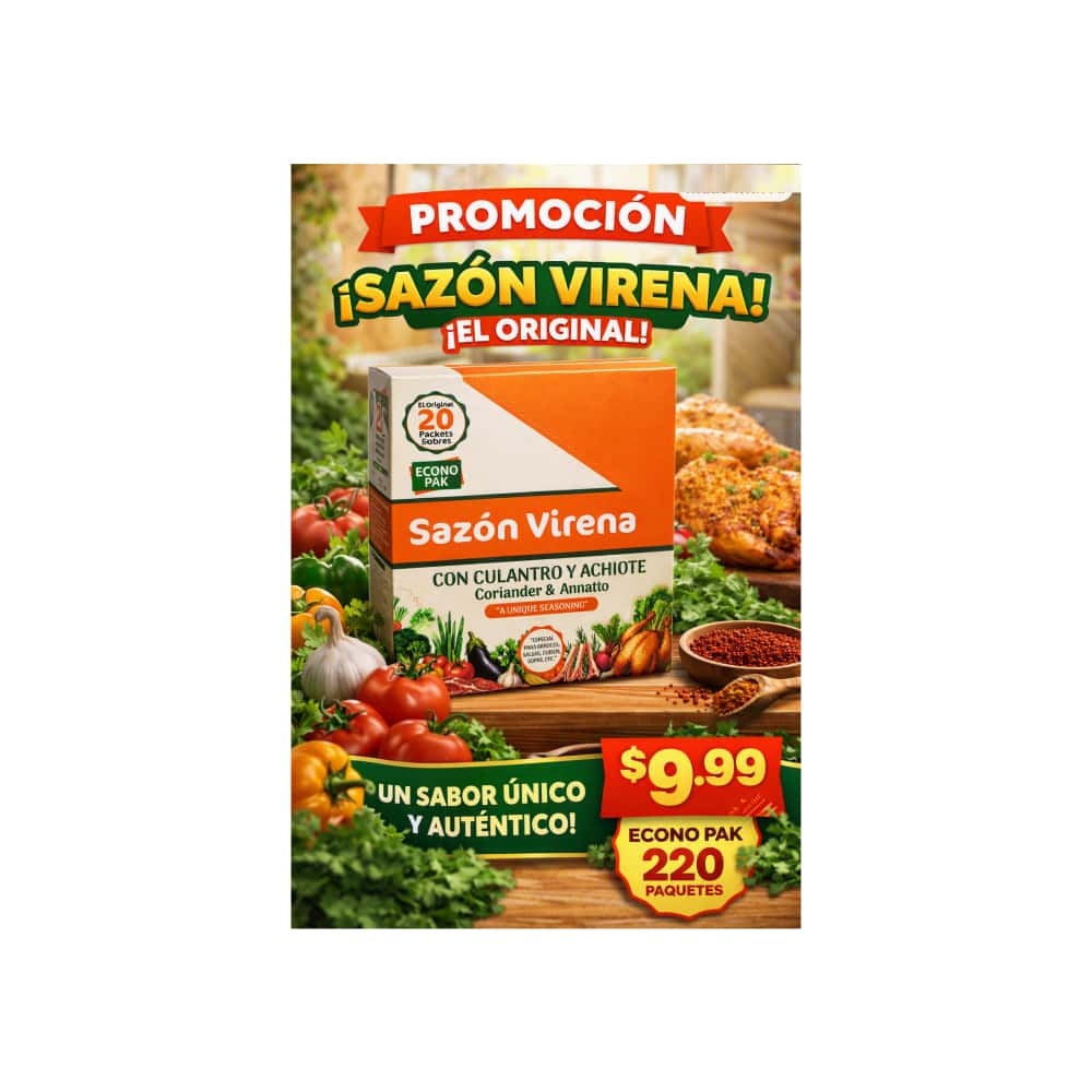 Sazón con culantro y achiote Virena (20 x 5g / 0.2oz) - Miniatura 4