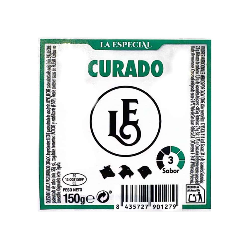Queso Curado de cabra, oveja y vaca La Especial (150 g / 5.29 oz) - Miniatura 2