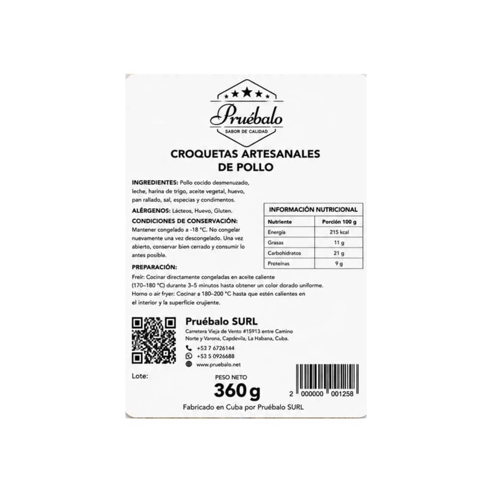 Croquetas artesanales de pollo Pruébalo (360 g / 12.7 oz) - Miniatura 3