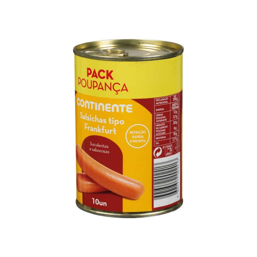 Salchichas Frankfurt en Lata Continente (380 g / 13.4 oz) - Miniatura 2