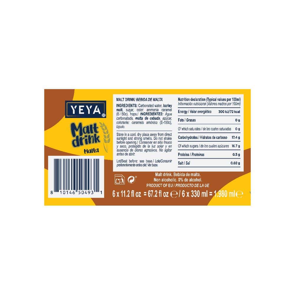 Malta YEYA (6 x 330 ml / 11.2 fl oz) - Miniatura 2