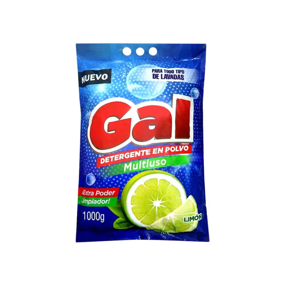 Detergente en polvo multiusos limón Gal (1 kg / 2.2 lb) - Miniatura 1