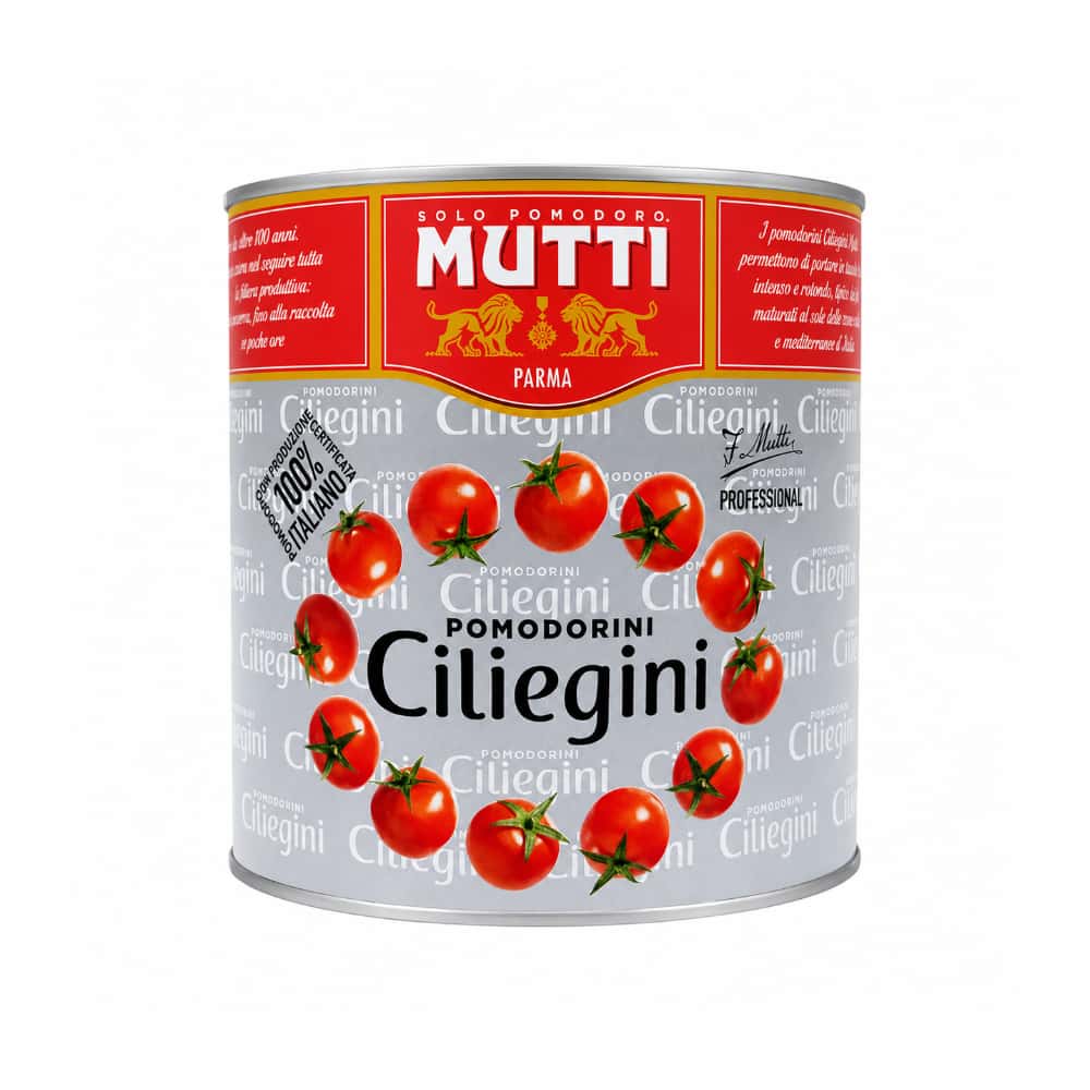 Tomates cherry en conserva Mutti (2.5 kg / 5.51 lb) - Miniatura 1