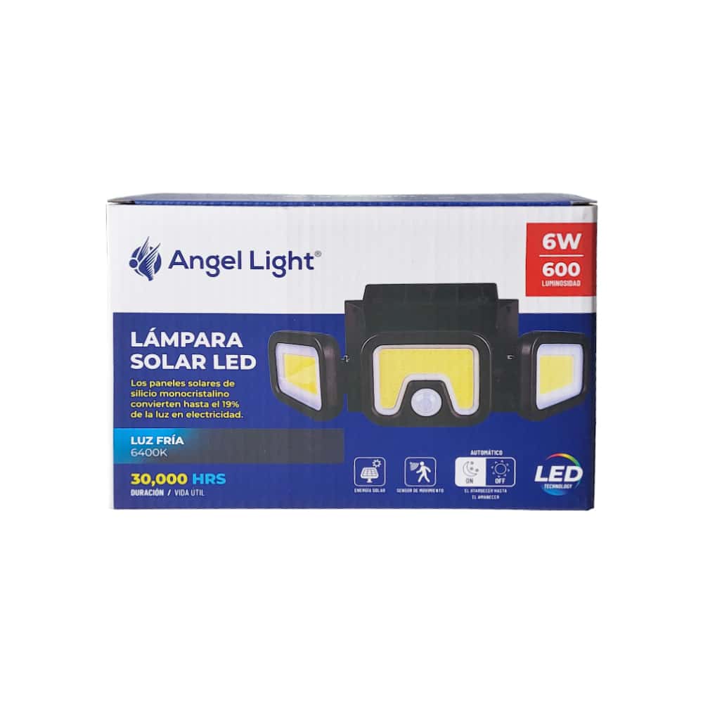 Lámpara solar led con sensor de movimiento y encendido automático 6W Angel Light A105-N866C - Miniatura 3