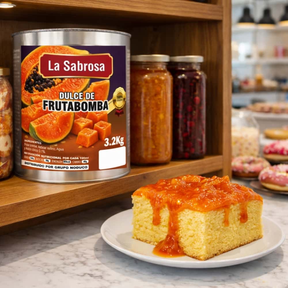 Dulce de fruta bomba en almíbar La Sabrosa (3.2 kg / 7.05 lb) - Miniatura 3