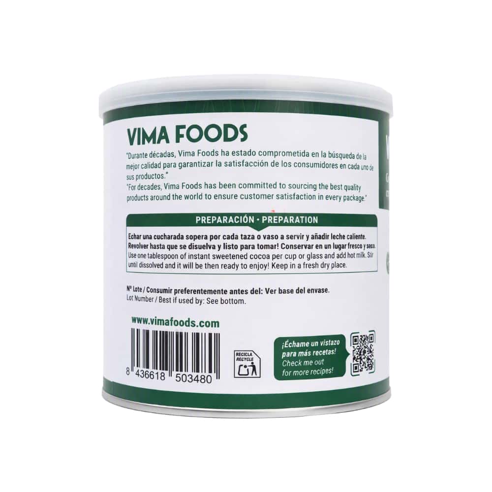 Cacao soluble en polvo Vimacao Vima Foods (500 g / 1.1 lb) - Miniatura 2