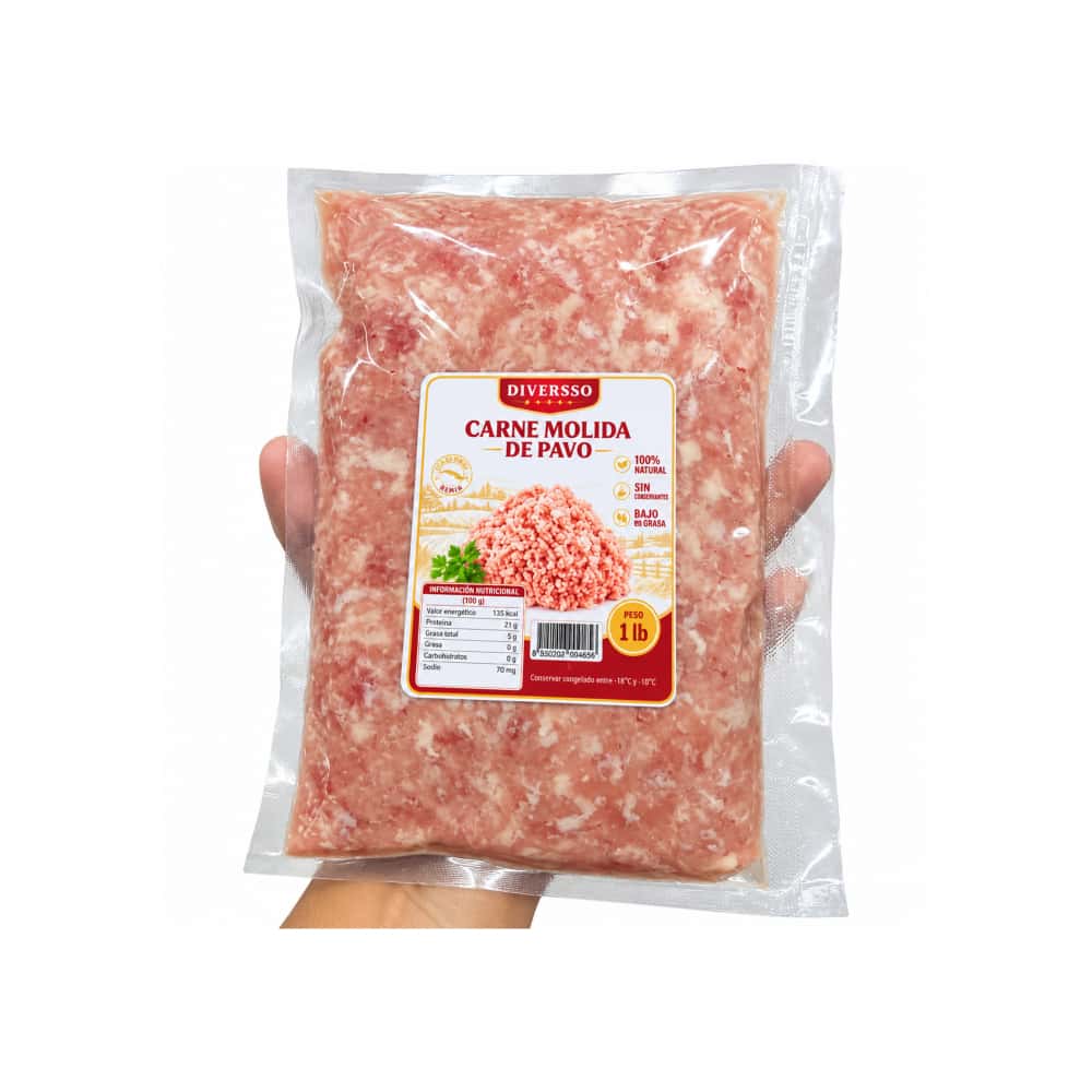 Carne molida de pavo al vacío Diversso (454 g / 1 lb) - Miniatura 4