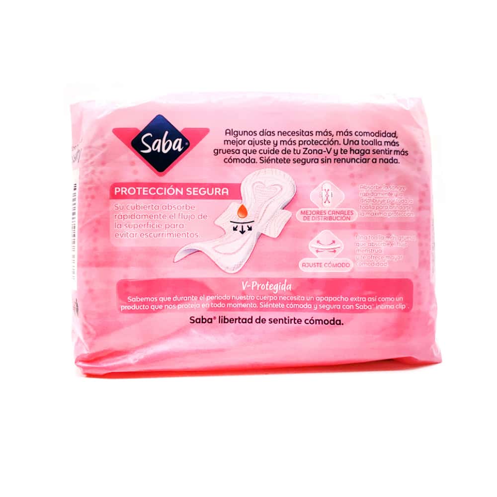 Toallas femeninas regulares con alas flujo abundante Intima Clip Saba (10 U) - Miniatura 2