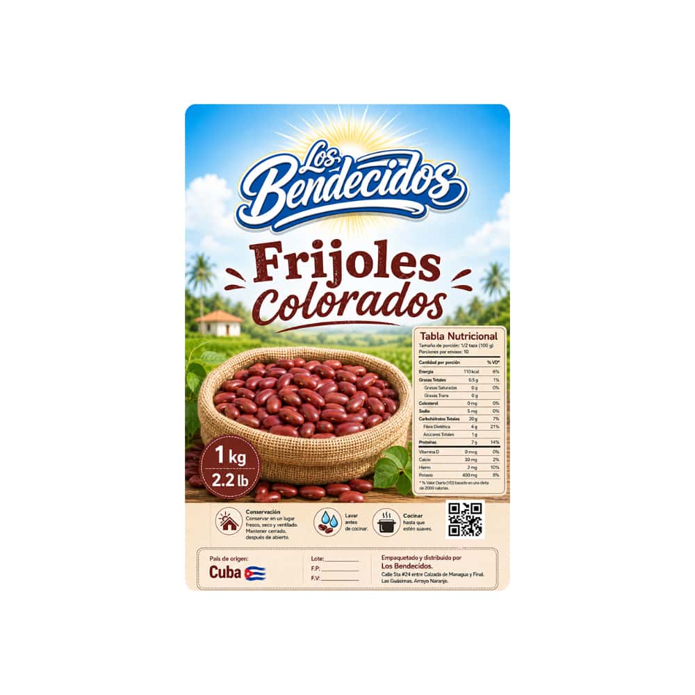 Frijoles colorados Los Bendecidos (1 kg / 2.2 lb) - Miniatura 2