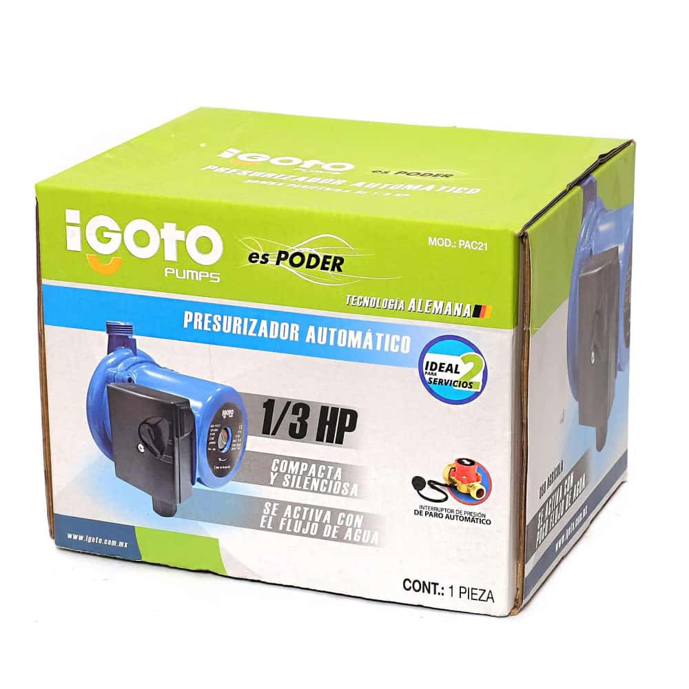Presurizador de agua automático Igoto PAC21 - Miniatura 2