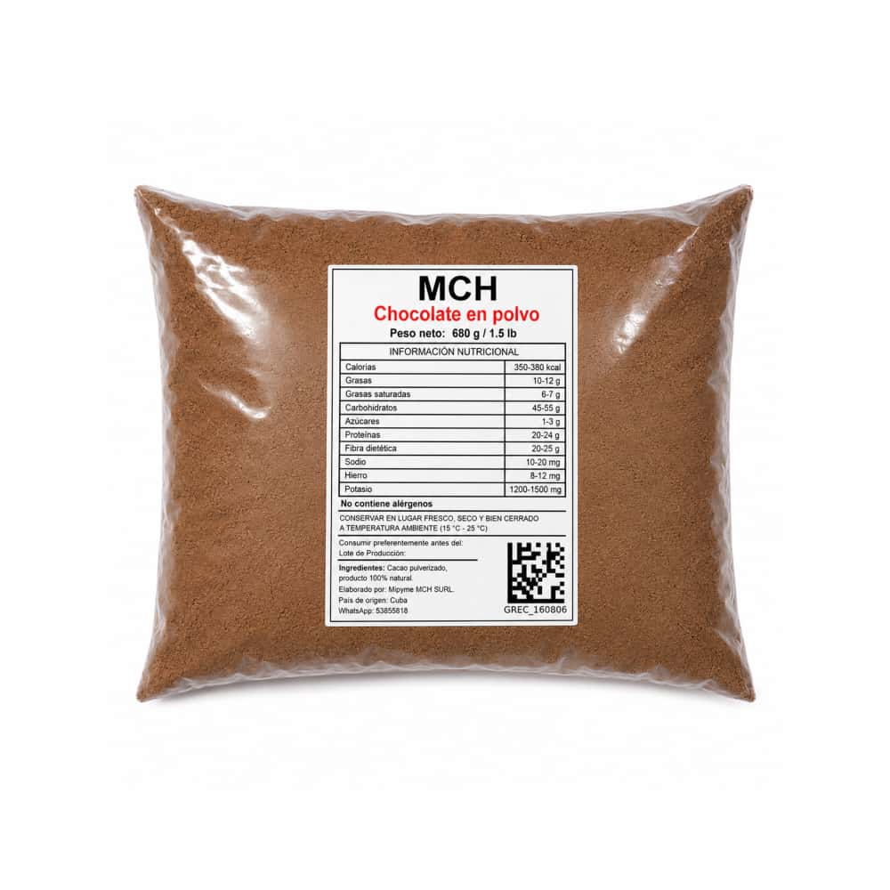 Chocolate en polvo MCH (680 g / 1.5 lb) - Miniatura 1