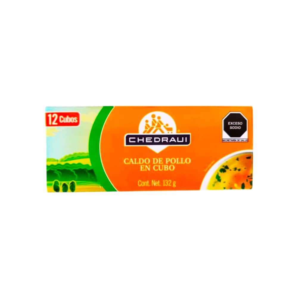 Caldo de pollo en cubos Chedraui (132 g / 4.65 oz) - Miniatura 1