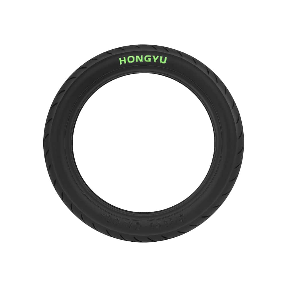 Neumático para motocicleta 100 / 80 -14 M / C Hongyu - Miniatura 1