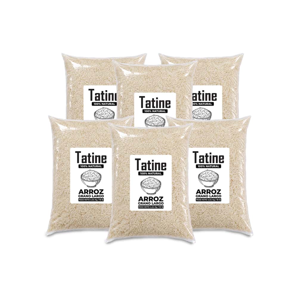 Arroz de grano largo Tatine (6 x 4.54 kg / 10 lb) - Miniatura 1