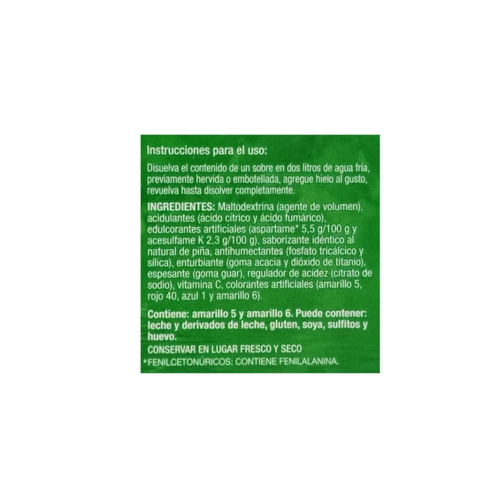 Refresco instantáneo sabor piña Zuko (104 g / 3.66 oz) - Miniatura 5