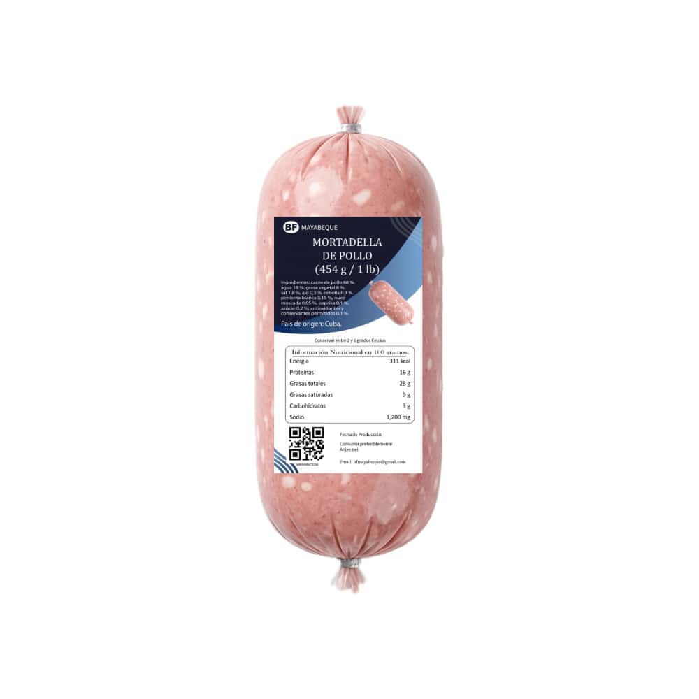 Mortadella de pollo BF Mayabeque (454 g / 1 lb) - Miniatura 1