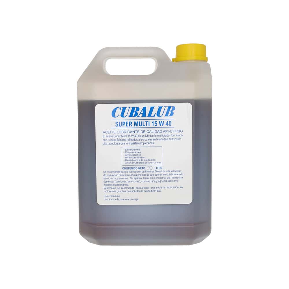 Aceite de motor Super Multi 15W-40 Cubalub (5 L) - Miniatura 3