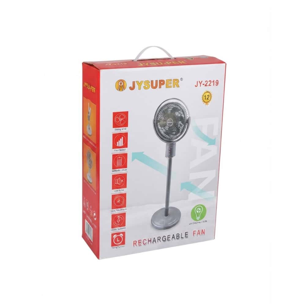 Ventilador recargable 3 en 1 color blanco 12 pulgadas Jysuper JY-2219 - Miniatura 3