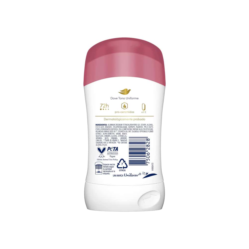 Desodorante antitranspirante en barra Tono Uniforme Dove (45 g / 1.59 oz) - Miniatura 4