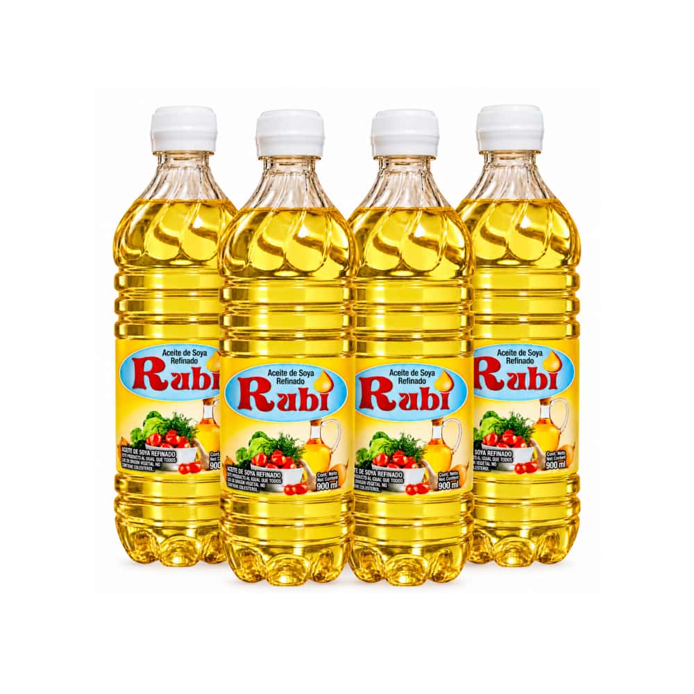 Aceite de soya refinado Rubi (4 x 900 ml) - Miniatura 1