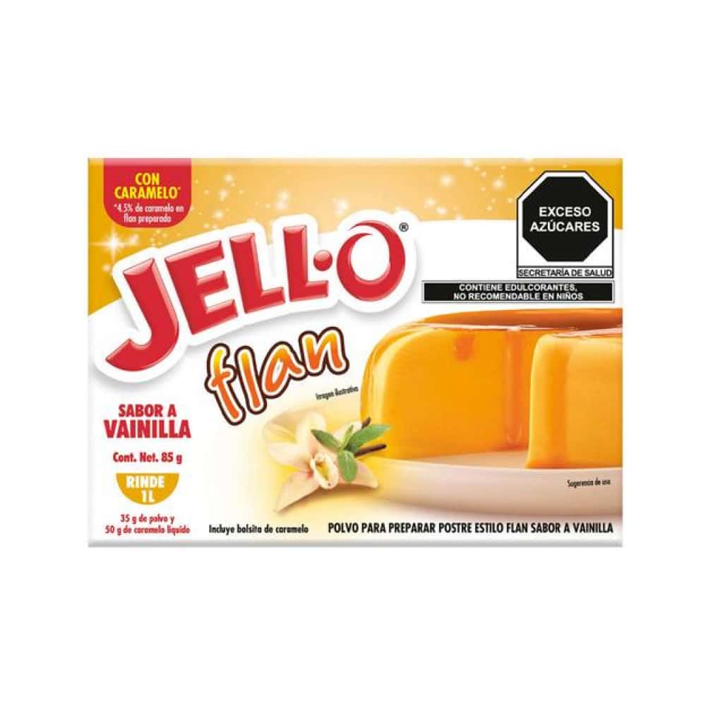 Polvo para preparar postre estilo flan sabor a vainilla Jell-O (85 g / 2.99 oz) - Miniatura 1