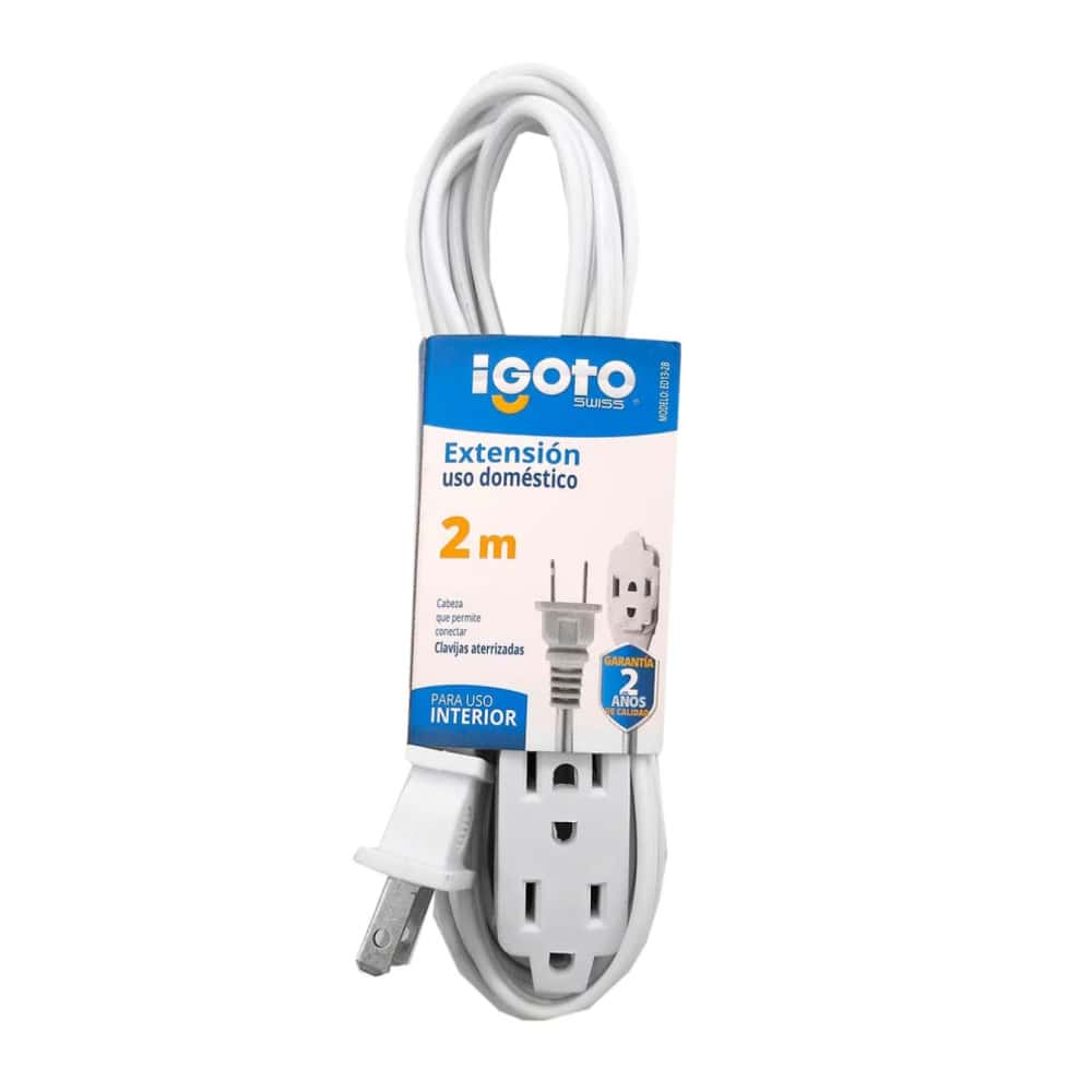 Extensión eléctrica de 2m Igoto ED13-2B - Miniatura 1
