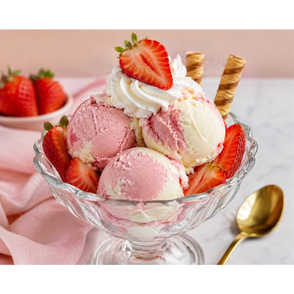 Helado doble crema sabor fresa y vainilla Alask (4 L) - Miniatura 3