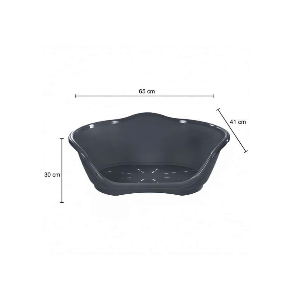 Cuna de plástico gris para mascotas de 65 cm x 41 cm Casa y Menaje - Miniatura 2