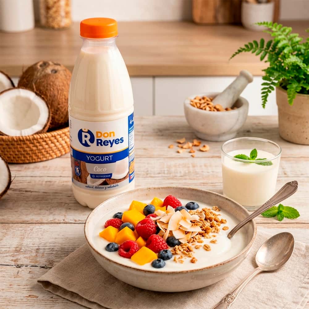 Yogurt natural sabor coco Don Reyes (1 L) - Miniatura 4
